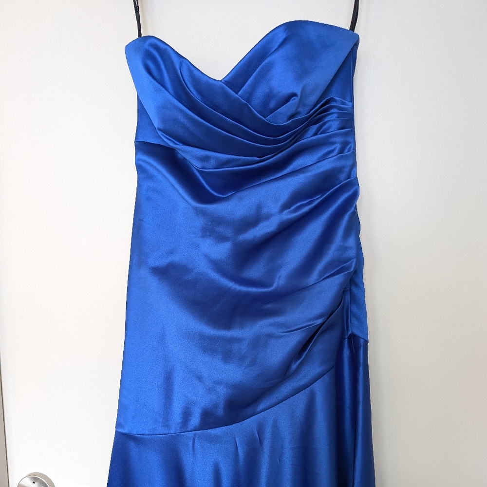 Cobalt Blue Prom Evening Dress